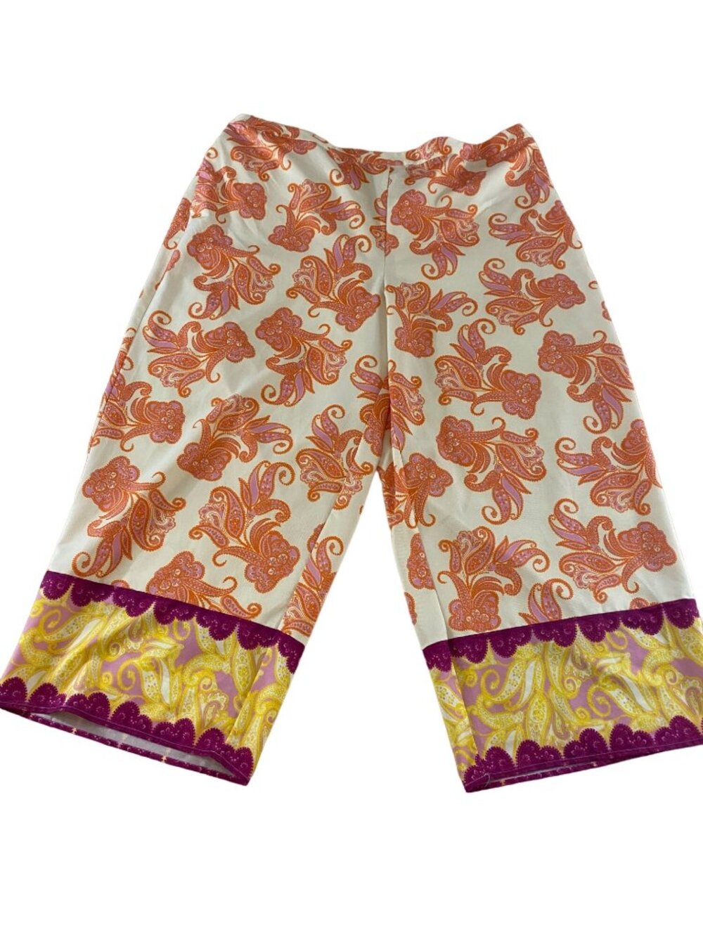 Eloquii Women's Patterned Colorful Crop Pants - 26